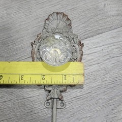 Boho Chabby Chic Home Decor Wall Hooks Set of 5 Metal Glass 8″