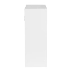 32 In. H X 24 In. W X 12 In. D White Wood Look 2-Door Stackable Storage Organize