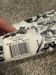 Contact Quick Cover Toile Black 18″ x 1.5 Yards Washable 2 Rolls USA