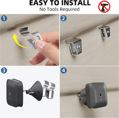Vinyl Siding Hooks 20 Pack, New Upgrade Siding Hooks for Home Security Camera Mo
