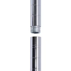 5-Tier Wire Metal Chrome Garage Storage Shelving Unit (24 In. W X 59 In. H X 14