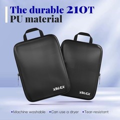 6-Piece Travel Compression Packing Cubes Set Luggage Organizer Bags for Carry-On