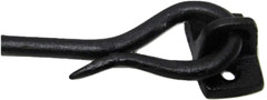New 5.5 inch Black Cast Iron Barn Door Gate 2 Piece Latch Hook Cabin Mud Room