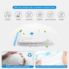 5/10 Pack Vacuum Seal Bags for Clothing &Travel, Space Saver Vacuum Storage Bags