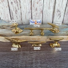 Solid Brass Cleats, Drawer Pulls, Cabinet Door Handles, Coat & Hat Wall Hooks