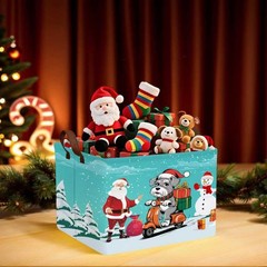 Large Christmas Holiday Gift Empty Baskets Collapsible Families Holiday Stora…