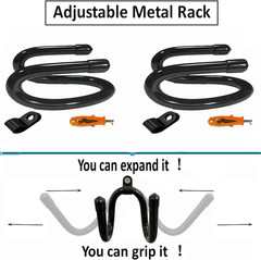 2 Pack Universal over the Seat Hard Hat Rack, Wall Mount Hard Hat Holder Hanger