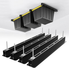 EVERHANGER Ceiling Storage Rack, Heavy Duty Overhead Garage Storage Rack, Adjust