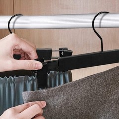 10-60 Pack Adjustable Clip Clothes Pants Hanger Trousers Skirt Dress Slack Rack