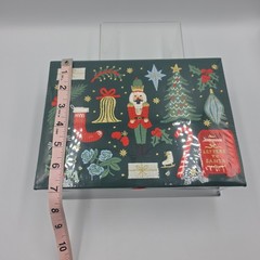 Rifle Paper Co. Embroidered Holiday Christmas Green Keepsake Box Nutcracker New