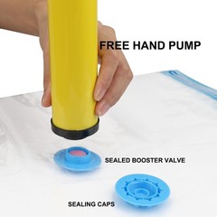 10 x Jumbo Vacuum Storage Bags Travel Space Saver Garment Seal Clothes Hand Pump