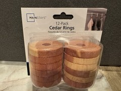 Mainstays 12-Pack 100% Natural Cedar Discs Protect Clothings From Moths & Mildew