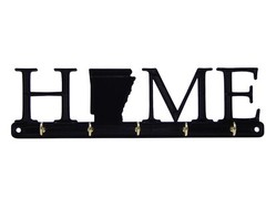 Arkansas Home State Shape Key Holder Hanger Rack Housewarming Gift Wall Decor
