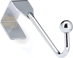 Utility Metal Single Over-The-Door Hook, Chrome