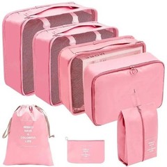 7/8/9/10PCS Travel Organizer Packing Cubes Set Luggage Clothes Storage Bags