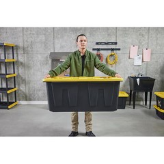 Commander X-large 50 -Gallons ( 200 -Quarts ) Black and Yellow Heavy Duty Stack