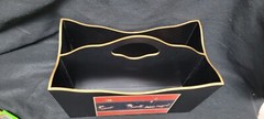 Lady Clare Black Magazine Rack Wooden Pompeii Style Made In Great Britain 16.5″