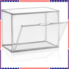 Clear Acrylic Display Case, Large Stackable Storage 1 Pack, X Large-Clear