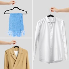 Velvet Hangers 100 Pack Non-Slip Suit Hangers with 360° Rotatable Hook for Pants