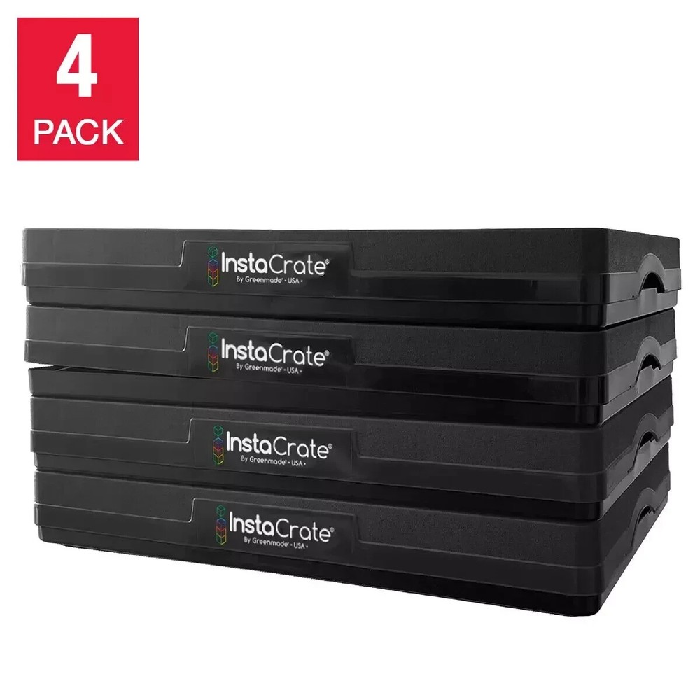 [BRAND NEW] Greenmade InstaCrate Collapsible Storage Bin, 4-pack [FREE SHIPPING]