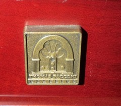 Vintage Thomas Pacconi Cherry Wood Jewelry Box -Glass Top Chest
