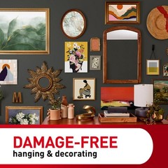Command 20 lb X-Large Picture Hanging Strips, 16 Pairs White Command Strips Hea