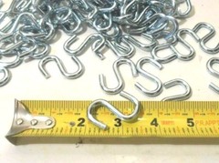 S HOOKS 100 PC. HEAVY DUTY 1-1/2″ INCH S HOOK STEEL S-HOOKS