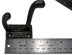 4 New Antique Style Rustic Natural Iron School Coat Key Towel Hooks Hardware