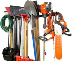 Tool Storage Rack – Heavy Duty Garage Tool Organizer Wall Mount for Garden Tools