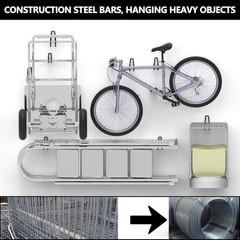 Super Heavy Duty Garage Wall Hooks 18 Pack, One-Piece Construction Garage Wal…