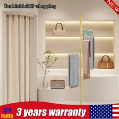 Gold Metal Handbag Purse Scarf Storage Stand 1.7m Height Scarf Display Stand