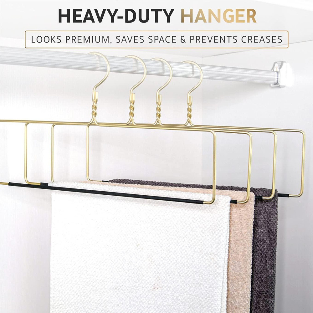 Quality Blanket Linen Hangers Wide Heavy Duty Hanger for Blankets, Table Clot…