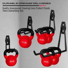 10-Pack Steel Garage Storage Utility Double Hooks Wall Organizer Tool Hanger H-D