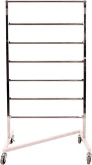 Z-Truck Clothing Hanger Storage 30″ x 22″ x 60 ½” Chrome Rolling Organizer Rack