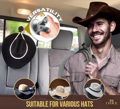 Universal Fit Cotton Rope Cowboy Hat Holder – Portable & Easy-Install Design