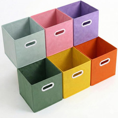 Collapsible 11″ Cube Storage Bins with Handles – Pack of 6 for Home & Toys