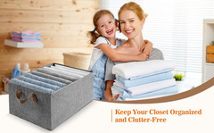 10 Pack Foldable Storage Bins – Large Capacity Closet Organizer System