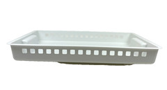 Rubbermaid Slide’n Stack Slide N Stack Basket White Plastic 14.5x20x3.4” #5579