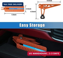 TOOENJOY Universal Fit Car Door Step, Foldable Roof Rack Door Step Up on Door La