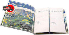 ASVP Shop JW Field Service Vinyl Magazine and Tract Organizer Holder Clear
