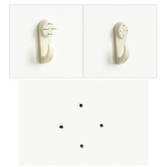 Concrete Wall Hooks, 20pcs Invisible Nail Hangers, No-Damage Wall Picture Han…
