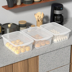 Clear 14 Quart Pizza Dough Proofing Bin – 4 Pack Latching Storage Containers