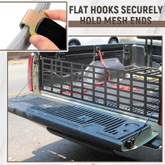 25 Pcs 1″ Flat Hook Rooftop Cargo Tie down Hook Car Roof Carrier Door Hook Attac