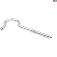Secure 10 Pack Lag Thread Round Bend Hooks – 1/4” x 4-1/8” for Durable Hanging