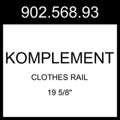 IKEA KOMPLEMENT Clothes Rail White 19 5/8″ 902.568.93