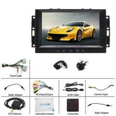 8HD Car Stereo Wireless CarPlay Android Auto 2+32G for Jeep Commander 2006-2007