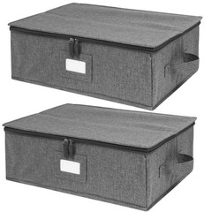 China Storage Containers Hard Shell 2 Pack, Platter Storage Case 17″ x 13″ x …