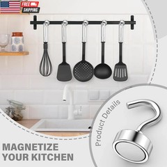 8 Pack Magnetic Hooks for Cruise Cabins 25 LB Magnets Heavy Duty Magnet Hooks fo