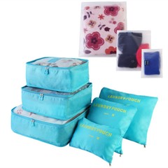 9Pcs Waterproof Storage Bags Clothes Packing Cube Travel Luggage Organizer Pouch