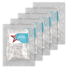 PackFreshUSA 1000cc Oxygen Absorber Packs Food-Grade Non-Toxic – 100 Pack